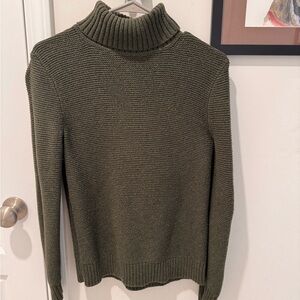 J. Crew Green Cowl Neck Sweater